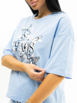 Костюм женский, цвет голубой