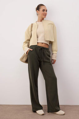 Bej More Sustainable %100 Tencel Beli Lastikli Yuksek Bel Jeans TWOSS24JE00203 - Trendyolmilla фото 38