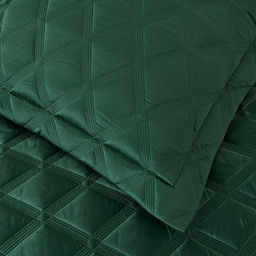 Покрывало Ромб 220x240 Изумрудный POKARR17 Евро