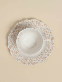 Чайная пара SL Home Аманде, чашка 220 мл, блюдце 17?17?2 см, фарфор, белая