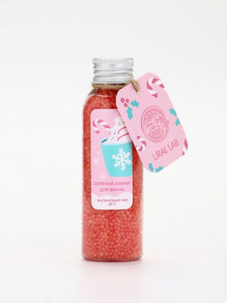 Жемчуг для ванны во флаконе, 85 г, аромат малиновый раф, URAL LAB