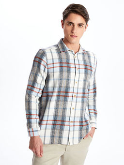 Rahat Kal?p Uzun Kollu Ekose Erkek G?mlek