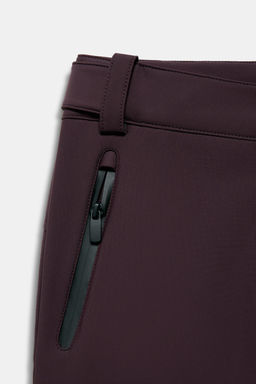 PANTAL?N FLARE WATER RESISTANT WINDPROOF RECCO® TECHNOLOGY SKI COLLECTION / Burgundy - Zara фото 10