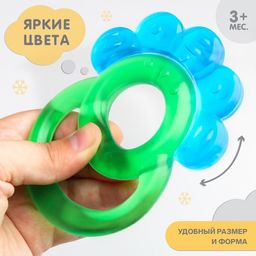 Прорезыватель охлаждающий Гребешок, цвет МИКС, Крошка Я  фото 2