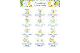 Чайн. пара 2 пр. 270 мл 12,5*9,5*7 см Лимоны NEW BONE CHINA - Elan gallery фото 12