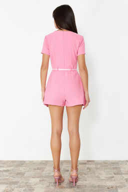 Pembe Kemerli Mini Tulum TWOSS24TU00049