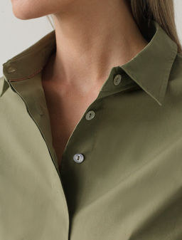 Блузка из легкого хлопкового поплина - Vilatte фото 6