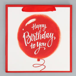 Пакет ламинированный квадратный Хеппи пездей, 22 22 11 см - Дарите счастье фото 8