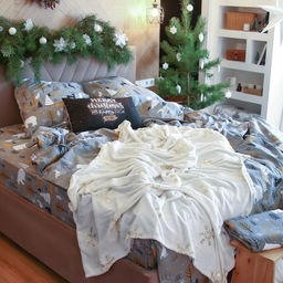 Постельное бельё Этель 2 сп Let it snow (вид 2) 175х215 см, 200х220 см, 70х70 см - 2 штуки