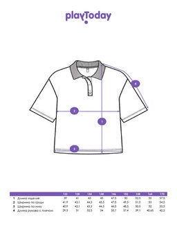 PlayToday / Футболка-поло для девочки  фото 8
