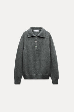 CASHMERE POLO SWEATER - Zara фото 7