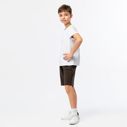 RODOS Шорты для мальчика М-260 Хаки/Чёрный