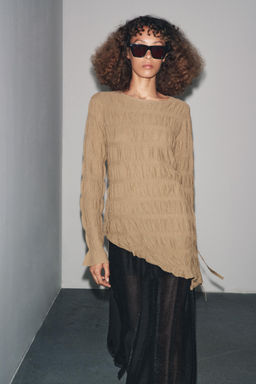 GATHERED KNIT TOP - Zara фото 2
