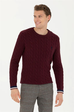 Мужской бордово-красный свитер - U.s. polo assn фото 10