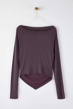 Murdum Modal Kumas Degaje Yaka Drapeli Vatkal? Asimetrik Orme Bluz TWOAW25BZ00031