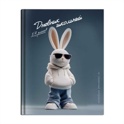 Дневник школьный 1-4 класс арт. 72721 КРУТОЙ ЗАЯЦ / твёрдый переплёт 7БЦ, А5+, 48 л., тиснение цветн