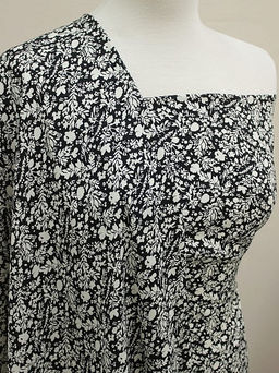 Штапель Аделис цв.черный, ш.1.45м, вискоза-100%, 95гр/м.кв - Купава фото 2