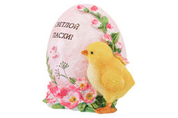 Фигурка декоративная 10,5*8,5*10 см "Цыпленок и яйцо"