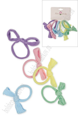 Резинки для волос 5 см (5 шт) SF-7809, ассорти №17