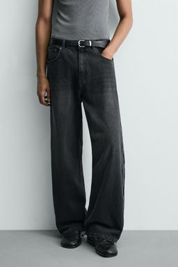 JEANS FLARE FIT CREMALLERAS / Carb?n - Zara фото 2