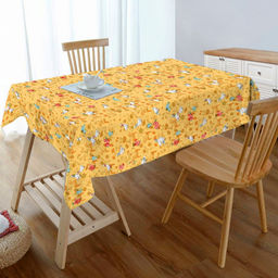 Скатерть 200х145см "Гуси", длина стола до 160см, на 6-8 персон, рогожка 186г/м2, хлопок 100%, упаковка классическая 28х41см, "Домашняя мода" (Россия)