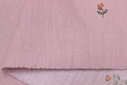 Сатин Нежный цветочек цв.св.пыльная роза, СОРТ2, ш.2.35м, хлопок-100%, 120гр/м.кв - Купава фото 5