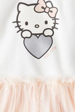 Vestido con falda de tul y motivo estampado - H&m фото 2