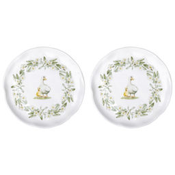 НАБОР ТАРЕЛОК ЗАКУСОЧНЫХ LEFARD APPLE GARDEN 2 ШТ. 21*21,5*2,5 СМ