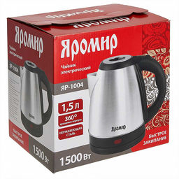 Чайник эл. ЯРОМИР ЯР-1004, 1800 Вт, 1,5 л, нерж. - Полимербыт фото 6