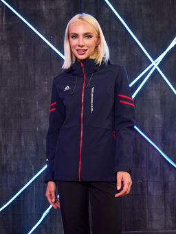 Женская мембранная куртка виндстоппер на флисе Azimuth Заря 124/23982_705 Темно-Синий  фото 15