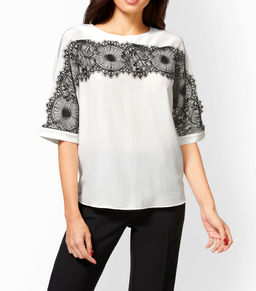 Блузка, экрю - Patrizia dini фото 5