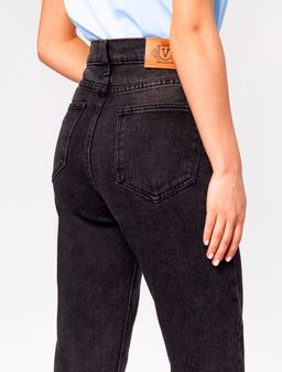 Джинсы mom-fit из денима с эластаном - Vilatte фото 4