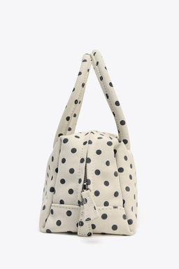 PRINTED SPLIT SUEDE BOWLING BAG - Zara фото 5