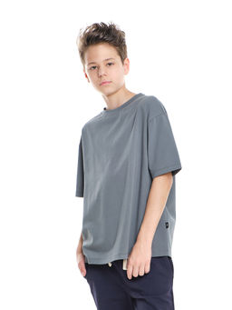 Футболка хлопок подросткам для школы 22-7625 черный - Mini maxi фото 23