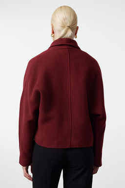 Trendyolmilla Lacivert Regular Yunlu K?sa Ceket Kaban TWOAW25KB00047 фото 3