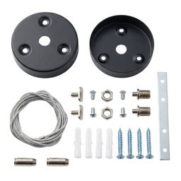 UFL-N10H 1.5M SET BLACK Комплект для подвесного монтажа для светильника серии ULO-N, длина троса 1,5м. Цвет черный. ТМ Uniel