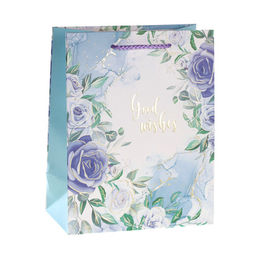 Цена за 12 шт. Пакет подарочный 31x42x12см Цветы / 3251XL /уп 12/300/ - ГалеонТрейд фото 5