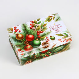 Набор подарочных новогодних коробок 10 в 1 «Ёлочные игрушки», 32.5×20×12.5 - 12×7×4 см