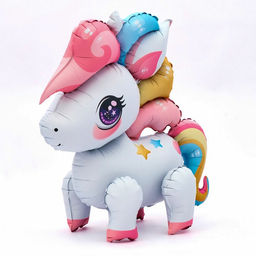 Воздушный шар фольгированный 22" «Малыш единорог», под воздух