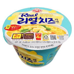 Лапша быстрого приготовления со вкусом сыра и сырным соусом Real Cheese Ramen Ottogi, Корея, 120 г Акция