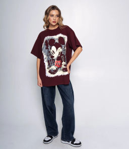 Футболка #КТ6-62, бордовый