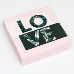 Цена за 5 шт. Коробка подарочная складная крышка-дно Love, 23?23?6.5 см