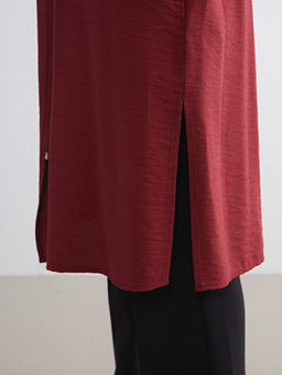 Bisiklet Yaka Elbise