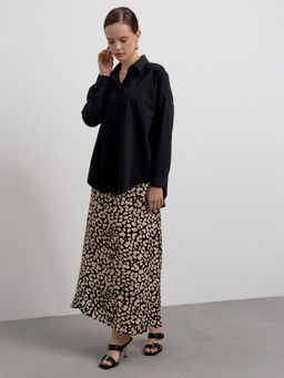 CONTE Юбка А-силуэта из премиальной вискозы LU 2615 leopard - Conte elegant фото 2