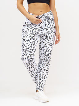 953 Брюки "Белый/микки"