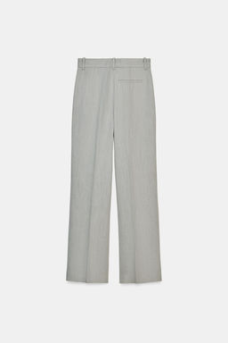 ZW COLLECTION FLARE TEXTURED TROUSERS - Zara фото 8