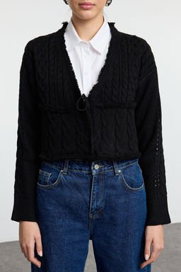 TRENDYOLMILLA Kiremit Crop Baglama Detayl? Triko H?rka TWOAW25HI00060 фото 8