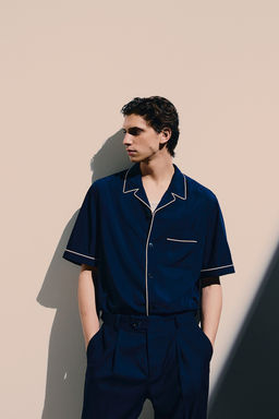 Camisa resort en mezcla de modal Regular Fit - H&m фото 2