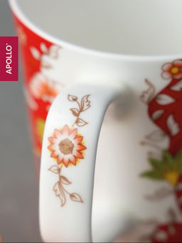 Кружка APOLLO genio Florido Cono 370 мл красный  фото 2