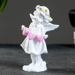 Фигура Ангел с тремя сердцами 4.5?5.8?12 см